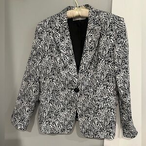 Tahari Blazer - Black and white pattern- Size 12